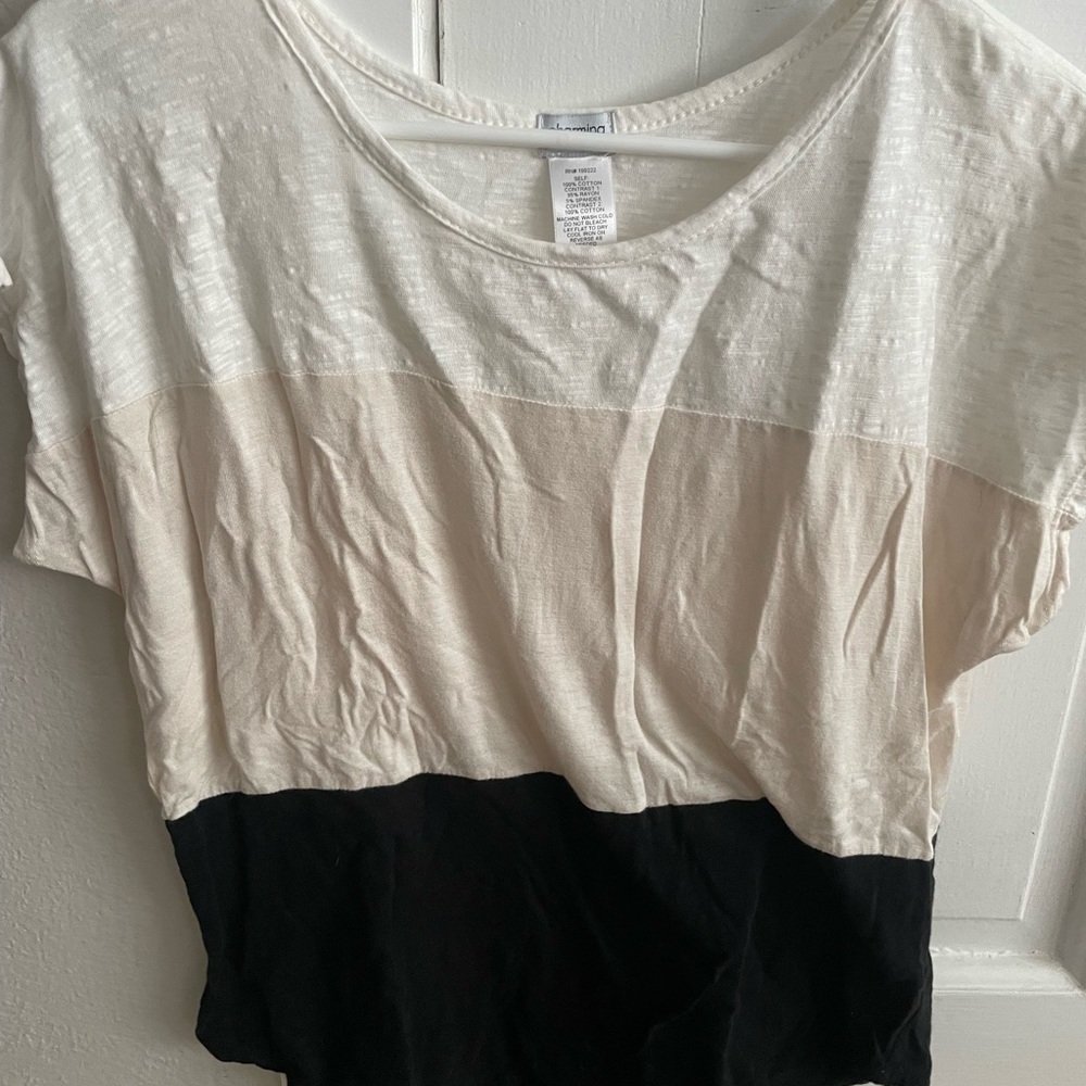 Colorblock top. Charming Charlie.